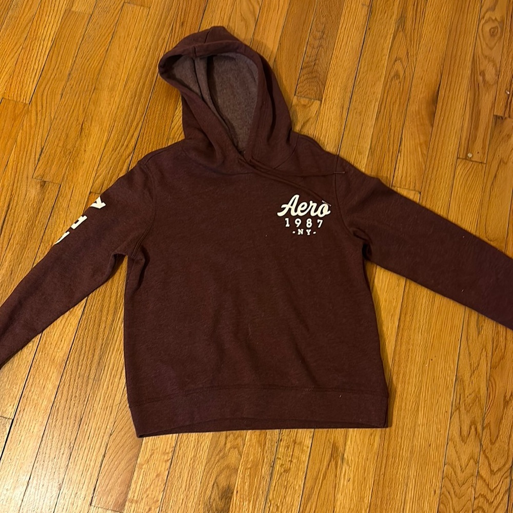 aeropostale hoodie | maroon size s